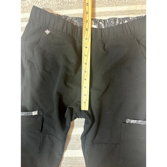 Figs Mens Black Scrub Pants Medical‎ Nurse Cargo Size Small - Picture 8 of 9
